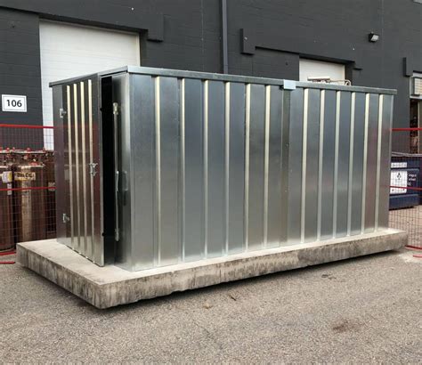 large galvanized steel box.with handles|Large Galvanized Steel Portable Storage Containers.